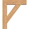 Ekena Millwork Traditional Block Smooth Bracket w/ Offset Brace, Western Red Cedar, 7 1/2"W x 30"D x 36"H BKT0806X30X36TRA05SWR - alternate 2